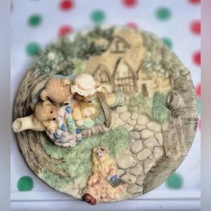 Nursery Rhymes Miniature Teapot & Plate Goldilocks And the Three Bears Play Set